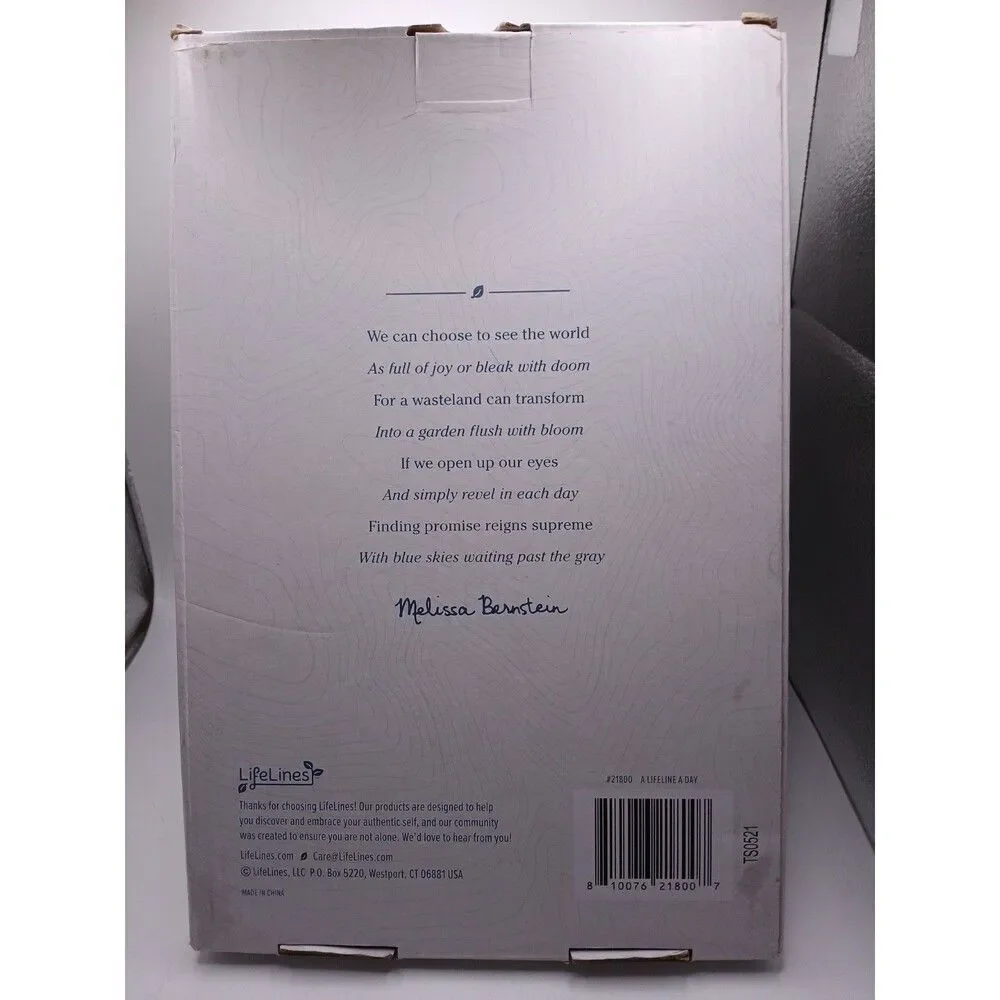 Lifelines: 365 Daily Inspiration Motivation Cards Wood Box Set Melissa Bernstein